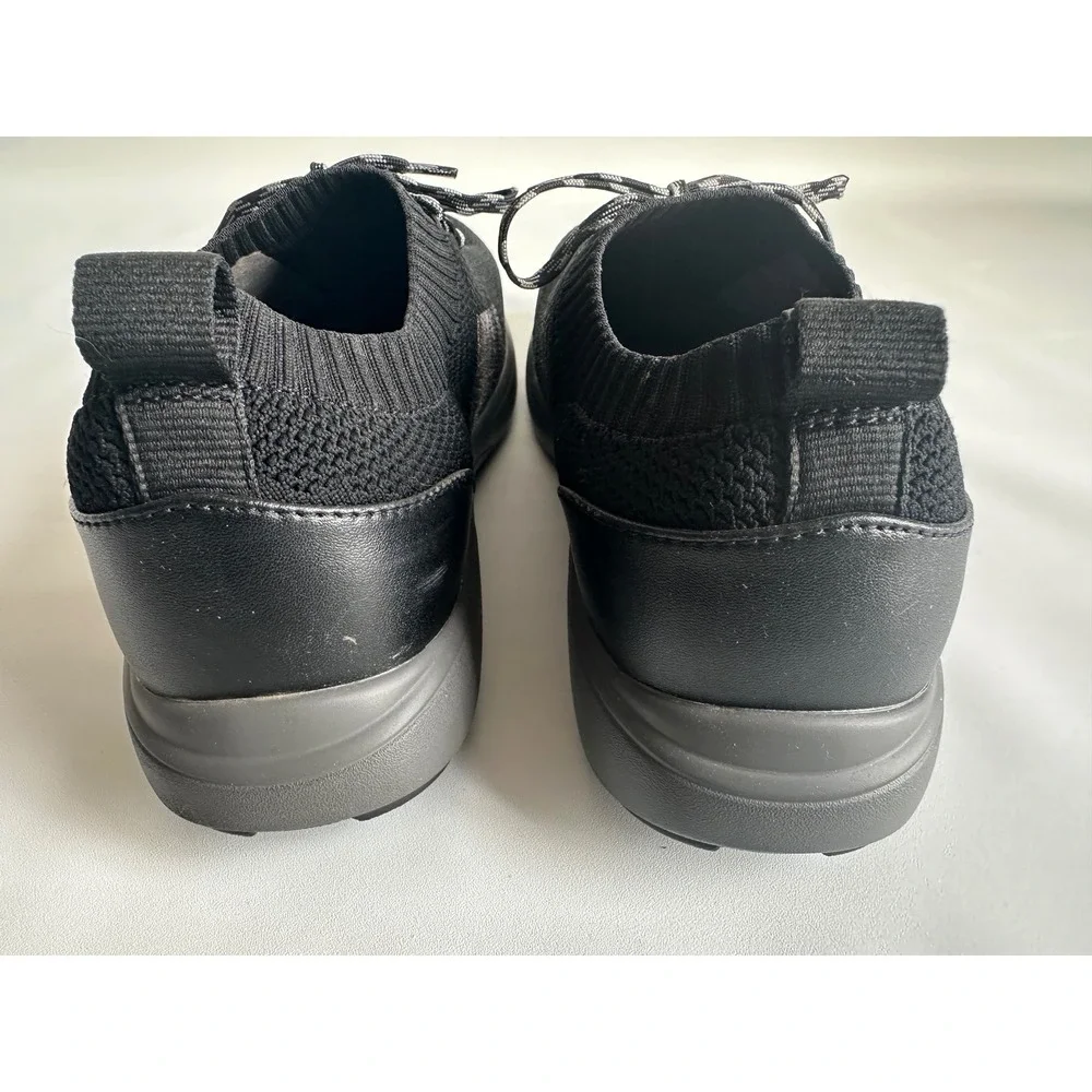 TRAQ by Alegria Black Knit Walking Shoes‎ Sneakers PEA-5050 Men's 42